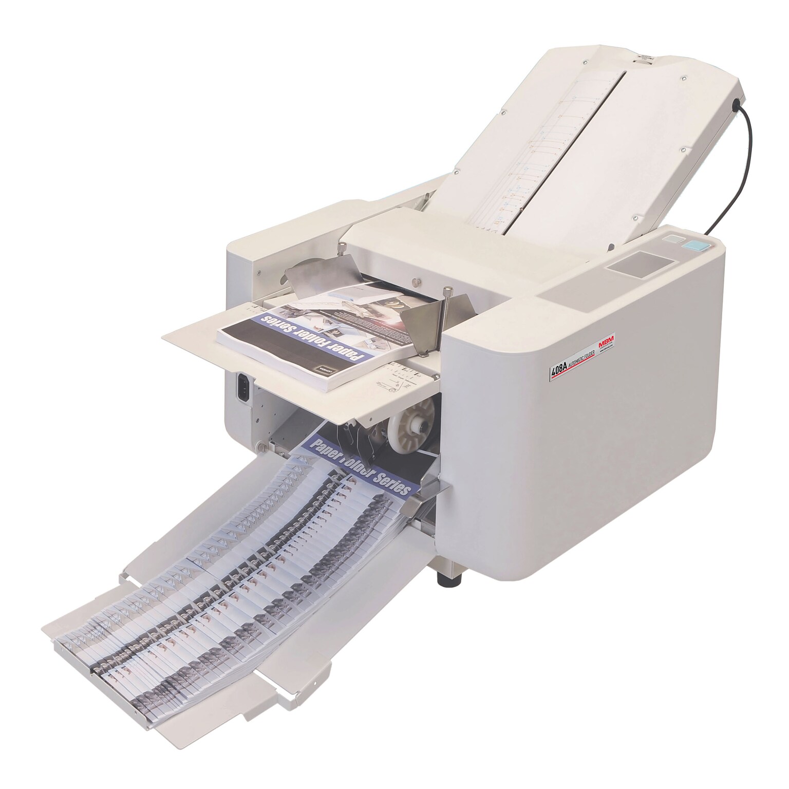 MBM 408A Automatic Friction Feed Paper Folder, 500-Capacity, 14,400 Sheets/Hour (FO0604)
