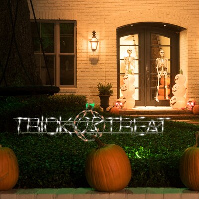 National Tree Company 52 Lighted Halloween Trick or Treat Sign (HO76-66807-1)