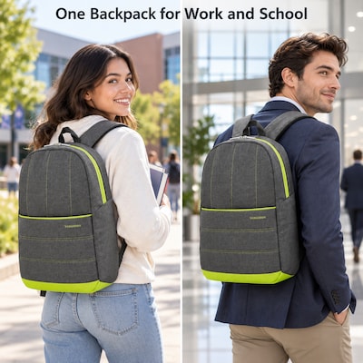 Vangoddy Grove Laptop Backpack, Medium, Apple Green (NBKLEA591)