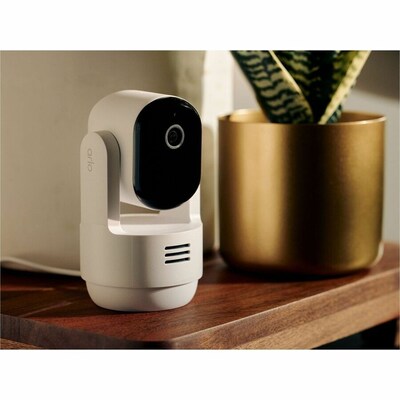Arlo Essential Wireless Pan Tilt Security Camera, White (VMC3073-100NAS)