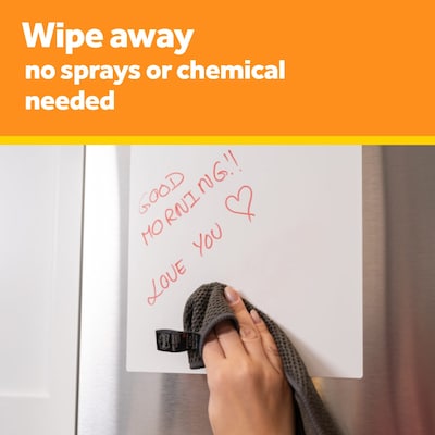 Post-it Dry-Erase Sticky Sheets, 7" x 11.3", White (DEFSHEETS-3PK)