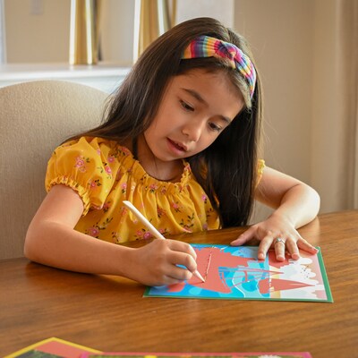 Ready 2 Learn Magic Scratch Paper, Transport, 8.25" x 8.25", Multicolored, 10 Boards/Set (CE-10155)
