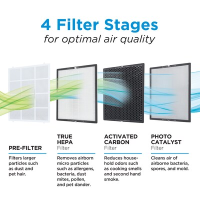 Black & Decker Replacement 2-Piece HEPA + Carbon Air Purifier Filter, 16.7 x 12.9 x 0.8 (AF3)