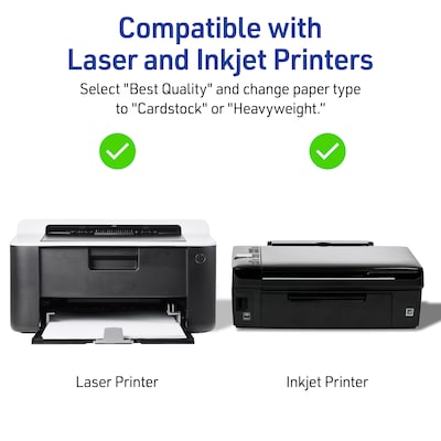 Avery Rotary Cards, Matte White, 3" x 5", Laser/Inkjet, 150/Pack (05386)