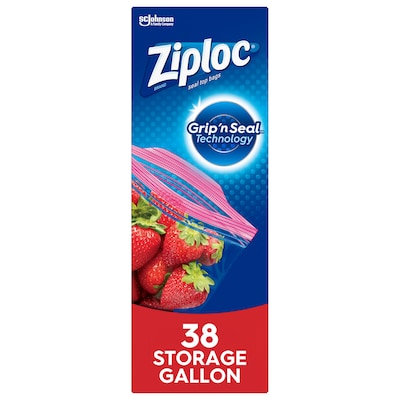 Ziploc Slider Storage Bags, Gallon - 3 pack, 32 count each