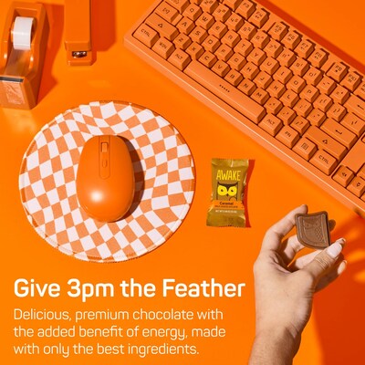 Awake Caffeinated Caramel Milk Chocolate Bites, 0.58 oz., 50 Pieces/Box (00453U)