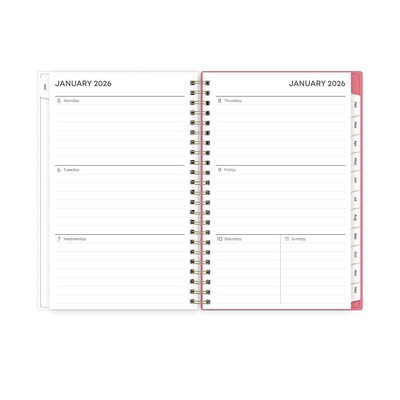 2026 Blue Sky Fly By 5" x 8"  Weekly & Monthly Planner, Plastic Cover, Multicolored (140196-26)