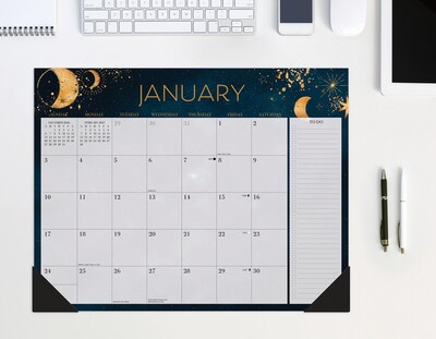 2027 Willow Creek Modern Minimalist 22" x 17" Monthly Desk Pad Calendar, Assorted Colors (66607)