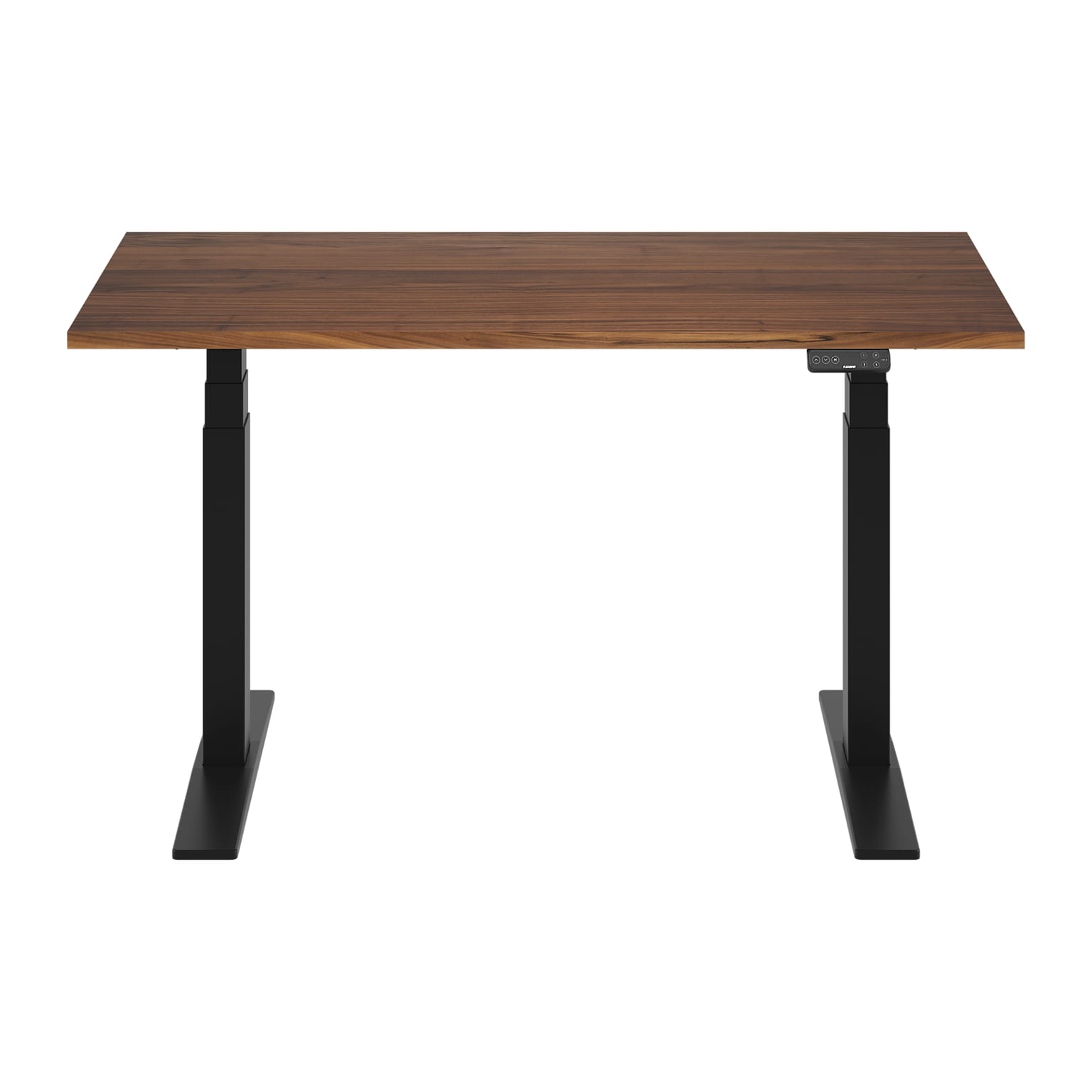 FlexiSpot E7COMMERCIAL 55W Electric Height Adjustable Standing Desk, Black Walnut/Black(E7BCOM5528-BW)