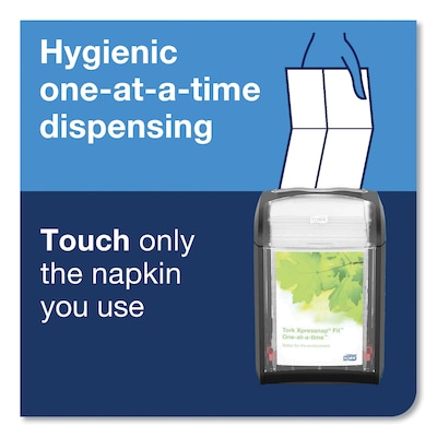 Tork Xpressnap Fit Tabletop Interfold Napkin Dispenser, Black (7232000)