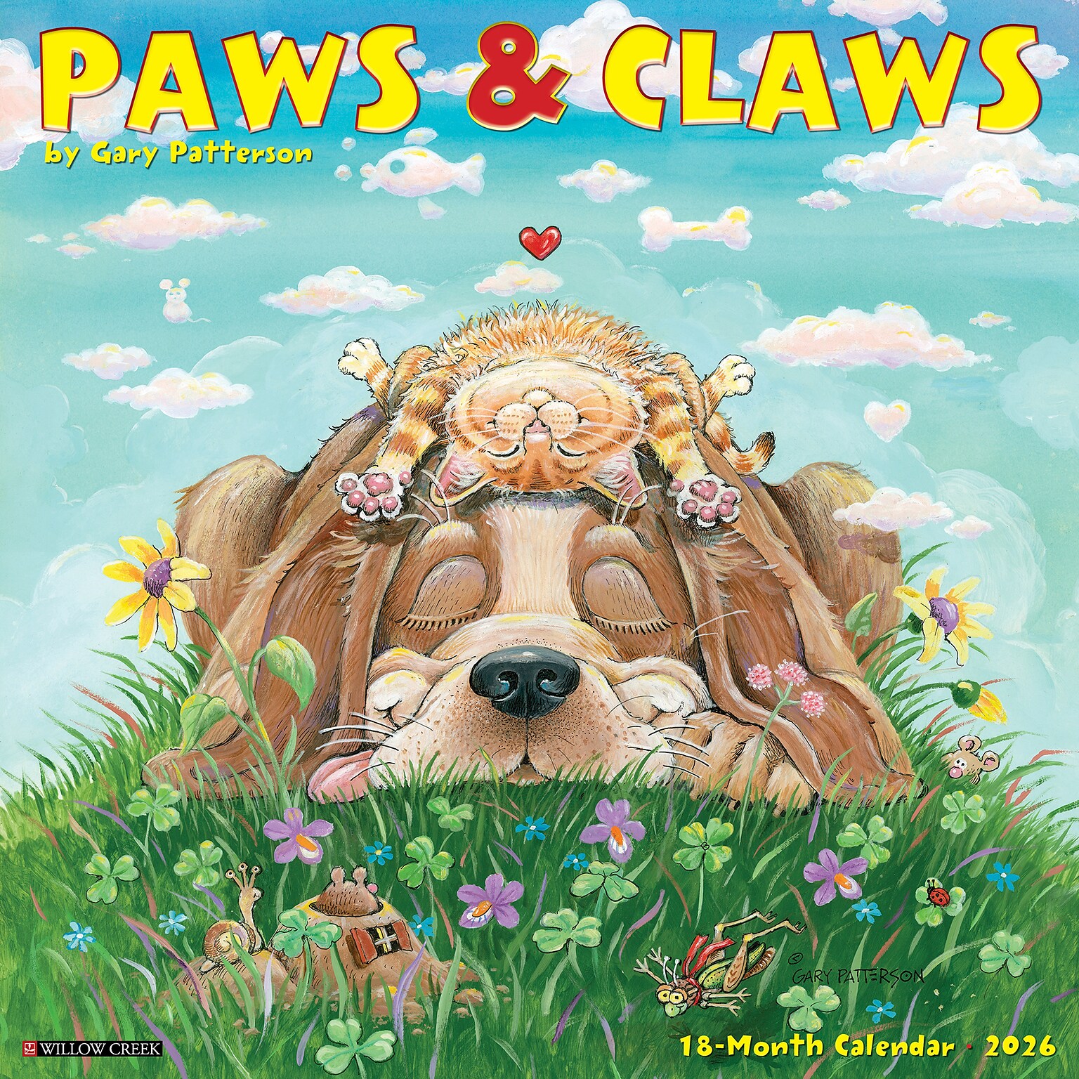 2026 Willow Creek Paws & Claws by Gary Patterson 12 x 12 Monthly Wall Calendar (52341)