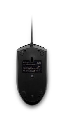 Kensington Pro Fit Wired Washable Ambidextrous Mouse, Black (K70315WW)