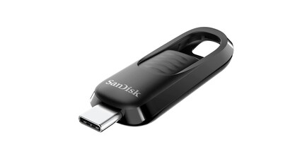 SanDisk Ultra Slider 64GB USB 3.2 Type-C Flash Drive, Black (SDCZ480-064G-A46)