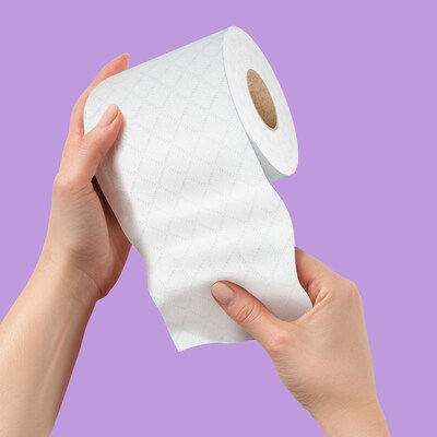 Perk™ Septic Safe Toilet Paper, 1-ply, White, 1000 Sheets/Roll, 20 Rolls/Pack (PK55153)