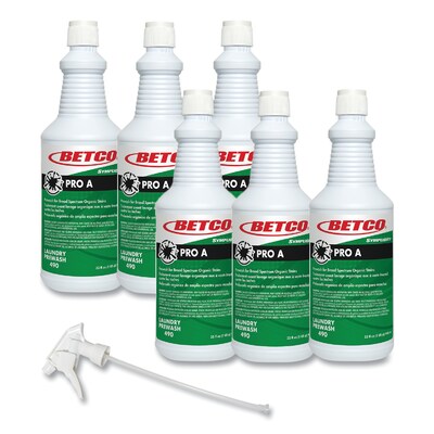 Betco Symplicity Pro A Prewash/Spotter, Citrus Scent, 32 oz Bottle, 6/Carton (BET4901600)