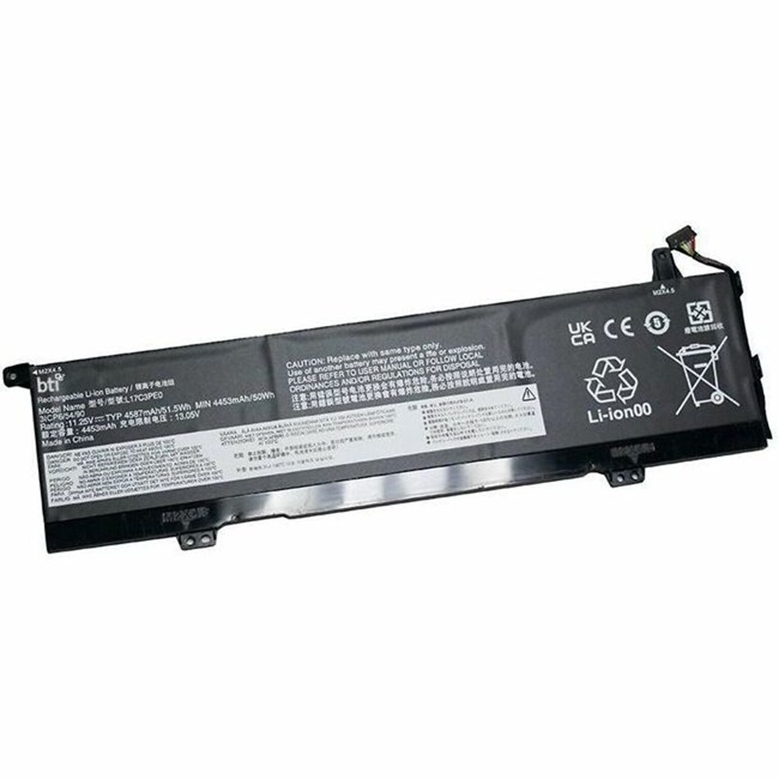 BTI Lithium-Ion Laptop Battery for Lenovo Yoga 730-13IKB, 730-15IWL (L17C3PE0-BTI)