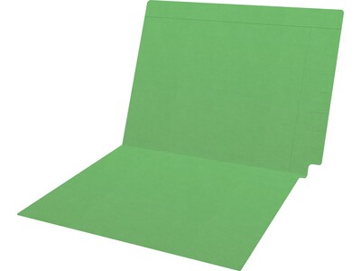 Medical Arts Press Kardex Match Recycled Reinforced End Tab File Folder, Straight Cut, Letter Size, Green, 100/Box (53057GN)