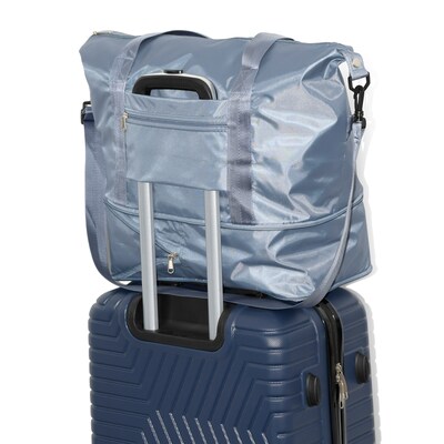 Nicci Polyester Travel Duffel Expandable Bag, Blue (CBM10003-BLU)