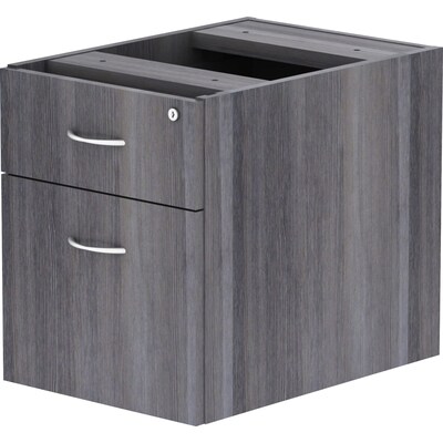 Lorell Essentials Series Box/File Hanging File Cabinet, Weathered Charcoal (LLR69562)