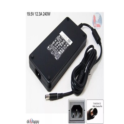 Dell 240W Charger for Precision M6400 Laptop, Black (331-0753)