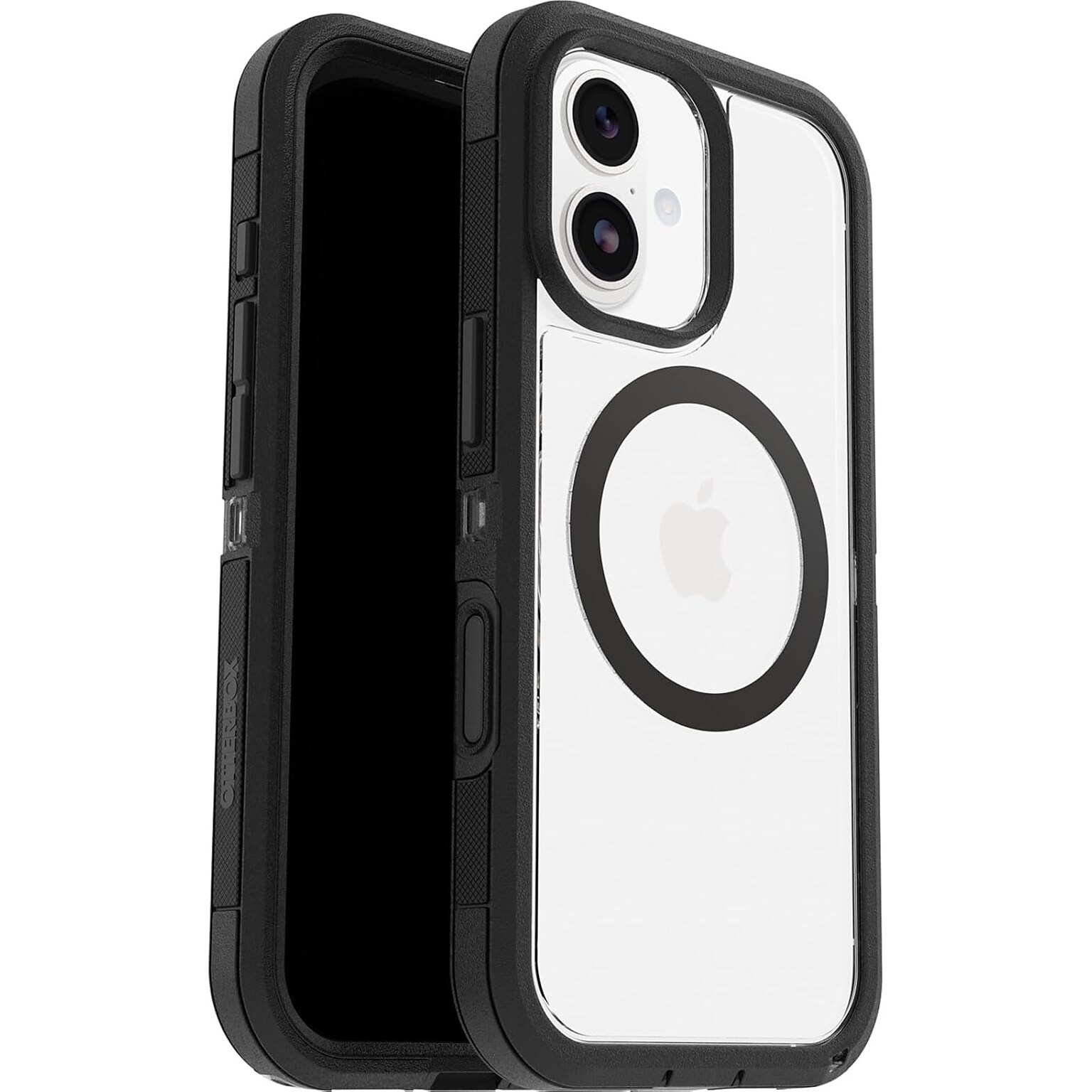 OtterBox Defender Series Pro XT Clear MagSafe Case for iPhone 17, Shock Absorbing, Clear/Black (77-98482)