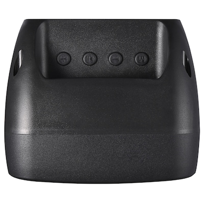 QFX True Wireless Portable Bluetooth Speaker with LED Party Lights, FM Radio & Microphone Input, Black (BT-60-BLK)