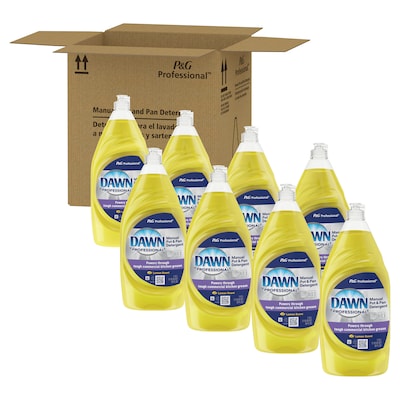 Dawn Professional Liquid Dish Soap, Lemon, 38 oz., 8/Carton (45113)