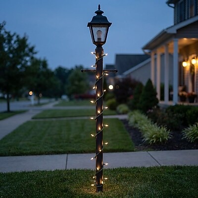 Excello Global Products Indoor/Outdoor LED Holiday String Lights, White Bulb/Green Wire, 2 Strands of 25' (EGP-HL-GW-WL)