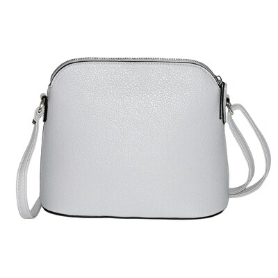 Nicci Cross-Body Bag with Front Flap, Light Grey (NH05-LGRY)