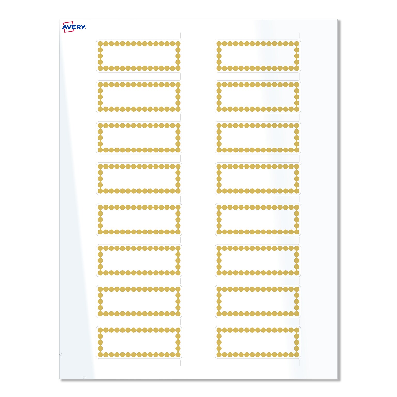 Avery Laser/Inkjet Rectangle Multipurpose Labels, 1 x 2-5/8, White, 160/Pack (S00-D1G)