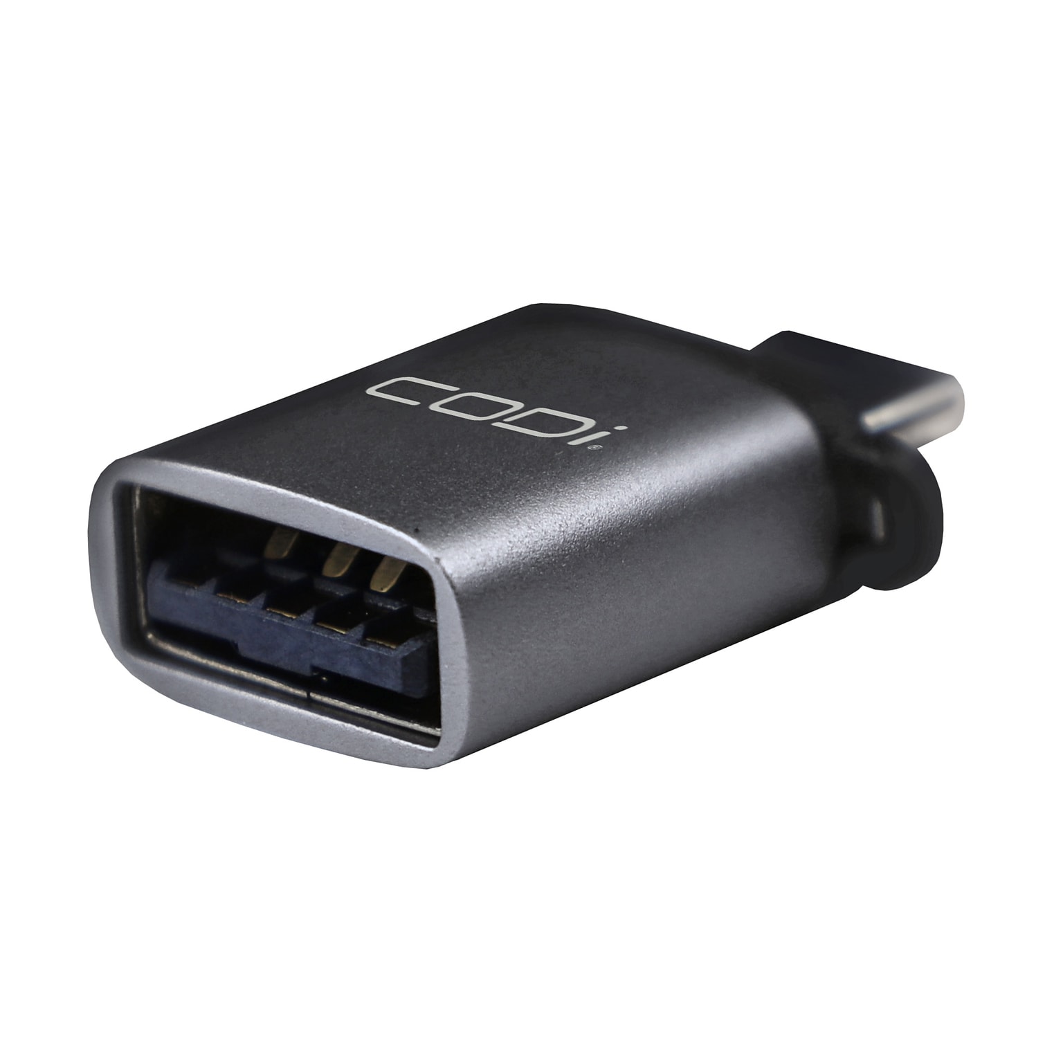 CODi USB-C to USB-A Adapter, Female to Male, Gray (ADP-CA10)