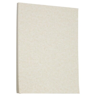 JAM Paper Parchment 65 lb. Cardstock Paper, 8.5" x 11", Brown, 250 Sheets/Ream (96700100B)