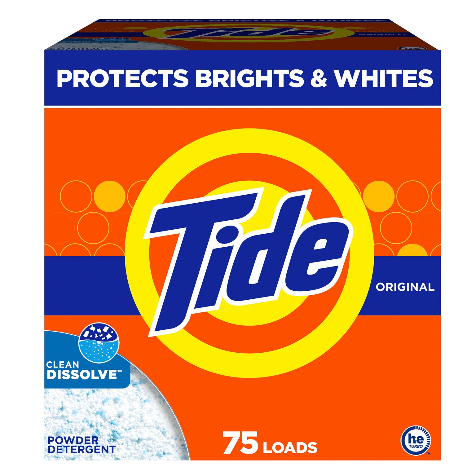 Tide Ultra HE Powder Laundry Detergent, Original, 75 Loads, 85 oz., 3/Carton (84997)