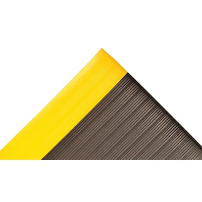 NoTrax Airug Anti-Fatigue Commercial Specialty Floor Mat, 60" x 36", Black/Yellow (410S0535BY)