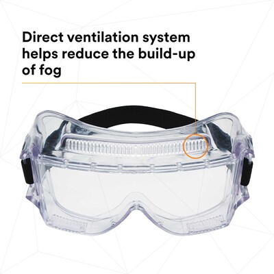 3M Centurion Impact Anti-Scratch Safety Goggles, Clear Lens, 10/Carton (40301-00000-10)