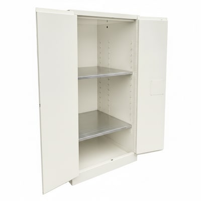 FireKing Flammable Liquids Storage Cabinet, 60 gal, Automatic Close, Platinum (SC60-AC-PL)