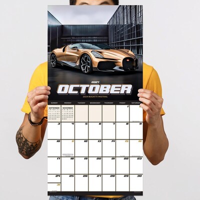 2027 TF Publishing Dream Cars 12" x 12" Monthly Wall Calendar (27-1008)