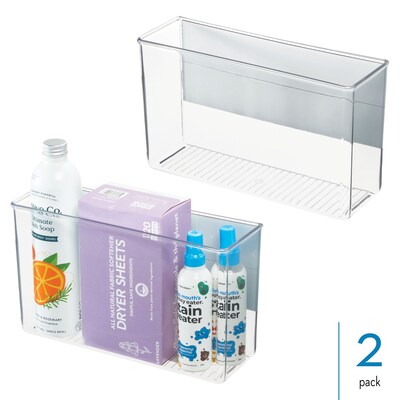 iDesign Magnetic Organizer Bins for Laundry Room - Holds Stain Removers, Dryer Sheets, and Detergent