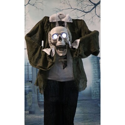 Haunted Hill Farm Life-Size Animatronic Headless Skeleton (HHMAN-2FLS)