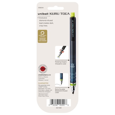 uni-ball Kuru Toga Mechanical Pencil, 0.7mm, #2 Medium Lead (1858549)