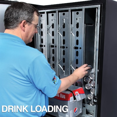 Selectivend 10-Selection Beverage Vending Machine with Card Reader, Black (14112)