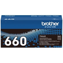 Brother TN-660 Black High Yield Toner Cartridge, Print Up to 2,600 Pages
