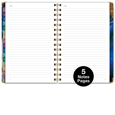 2027 Excello Brands 6" x 8" Weekly & Monthly Standard Planner, Paperboard Cover, Dark Blue Marble (FSHN-CY27-58-23)