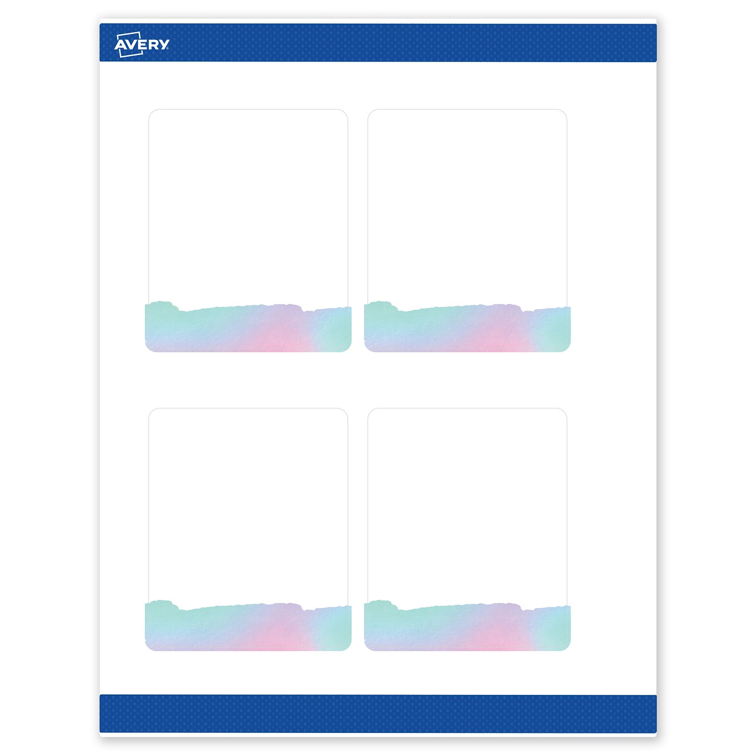 Avery Laser/Inkjet Rectangle Multipurpose Labels, 4 x 3-1/3, White, 40/Pack (S00-F3Q)