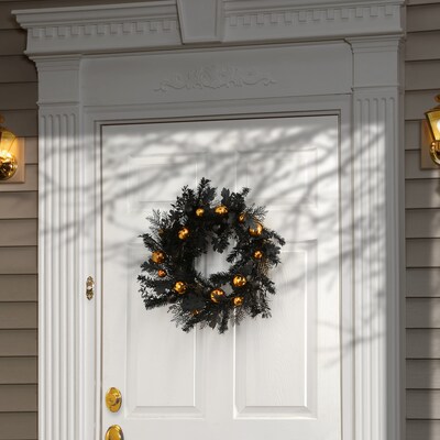 National Tree Company 24 Halloween Wreath with Ball Ornaments (RAH-BW010W-1)