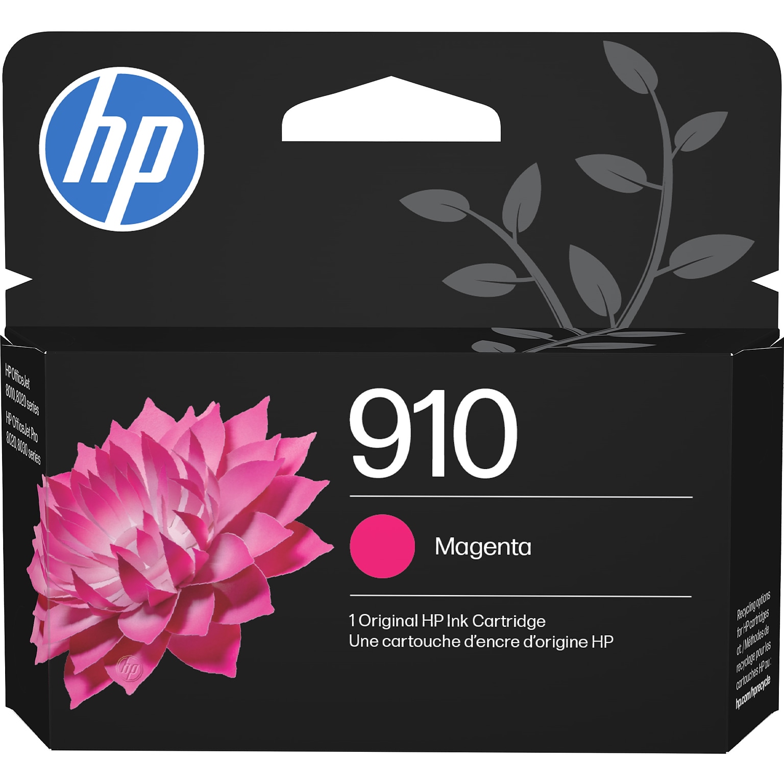HP 910 Magenta Standard Yield Ink Cartridge, Prints Up to 315 Pages (3YL59AN#140)