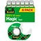 Scotch Magic Tape with Refillable Dispenser, Invisible, Write On, Matte Finish, 3/4 x 18.05 yds., 1