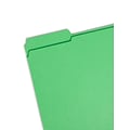Smead File Folders, Reinforced 1/3-Cut Tab, Letter Size, Green, 100/Box (12134)