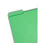 Smead File Folders, Reinforced 1/3-Cut Tab, Letter Size, Green, 100/Box (12134)