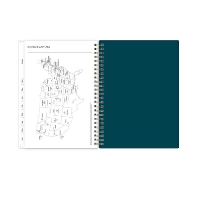 2025-2026 Blue Sky Greta 5.875" x 8.625" Academic Year Weekly & Monthly Planner, Plastic Cover, Multicolored (136482-A26)